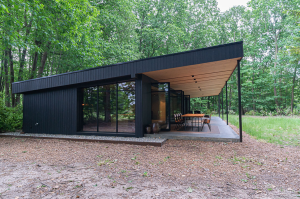 Challet in de Kempen, Challet in het bos, op maat gemaakt houten huis